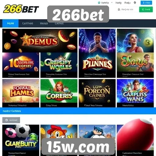 Exploração da diversidade de jogos disponíveis no 266bet